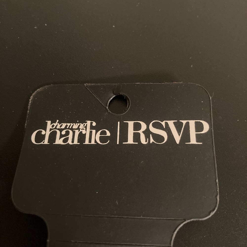 Charming Charlie RSVP “White Party” silver tone necklace with Rhinestones - Picture 4 of 6